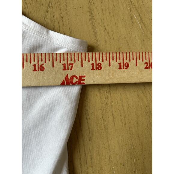 NEW White Tennis Dress Pleated Mini Sporty Golf Razor Back Preppy Active Comfy M - Picture 10 of 15